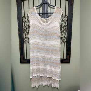 Free people long pullover knit coverup